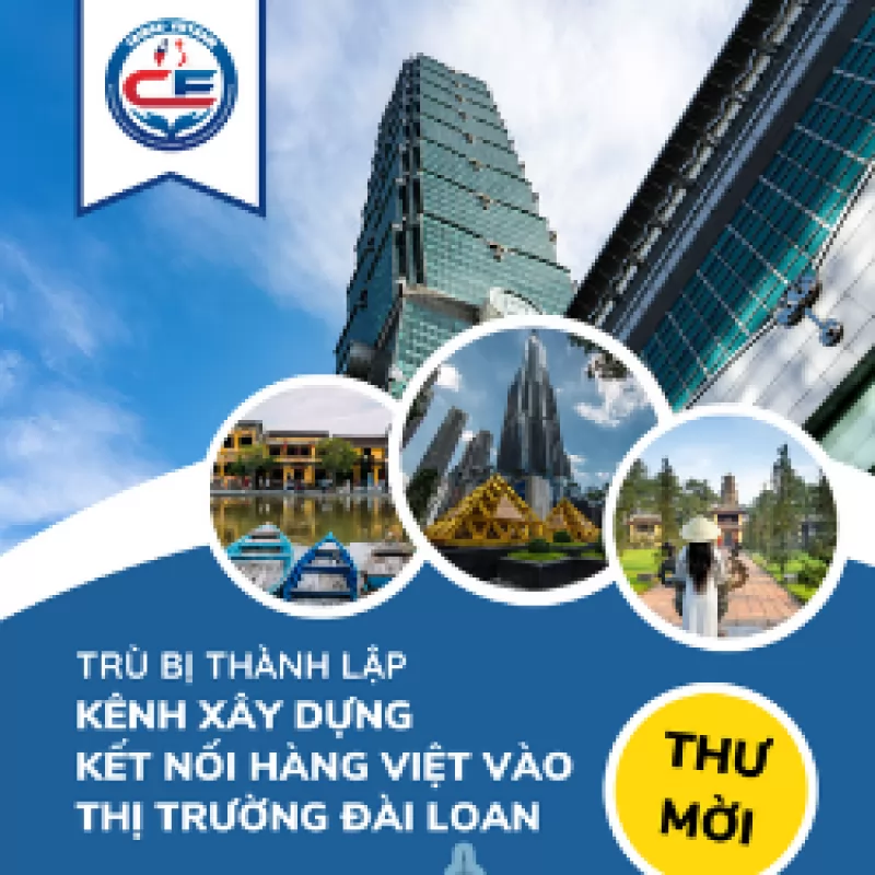 Trù bị Kênh xây dựng kết nối hàng Việt vào thị trường Đài Loan